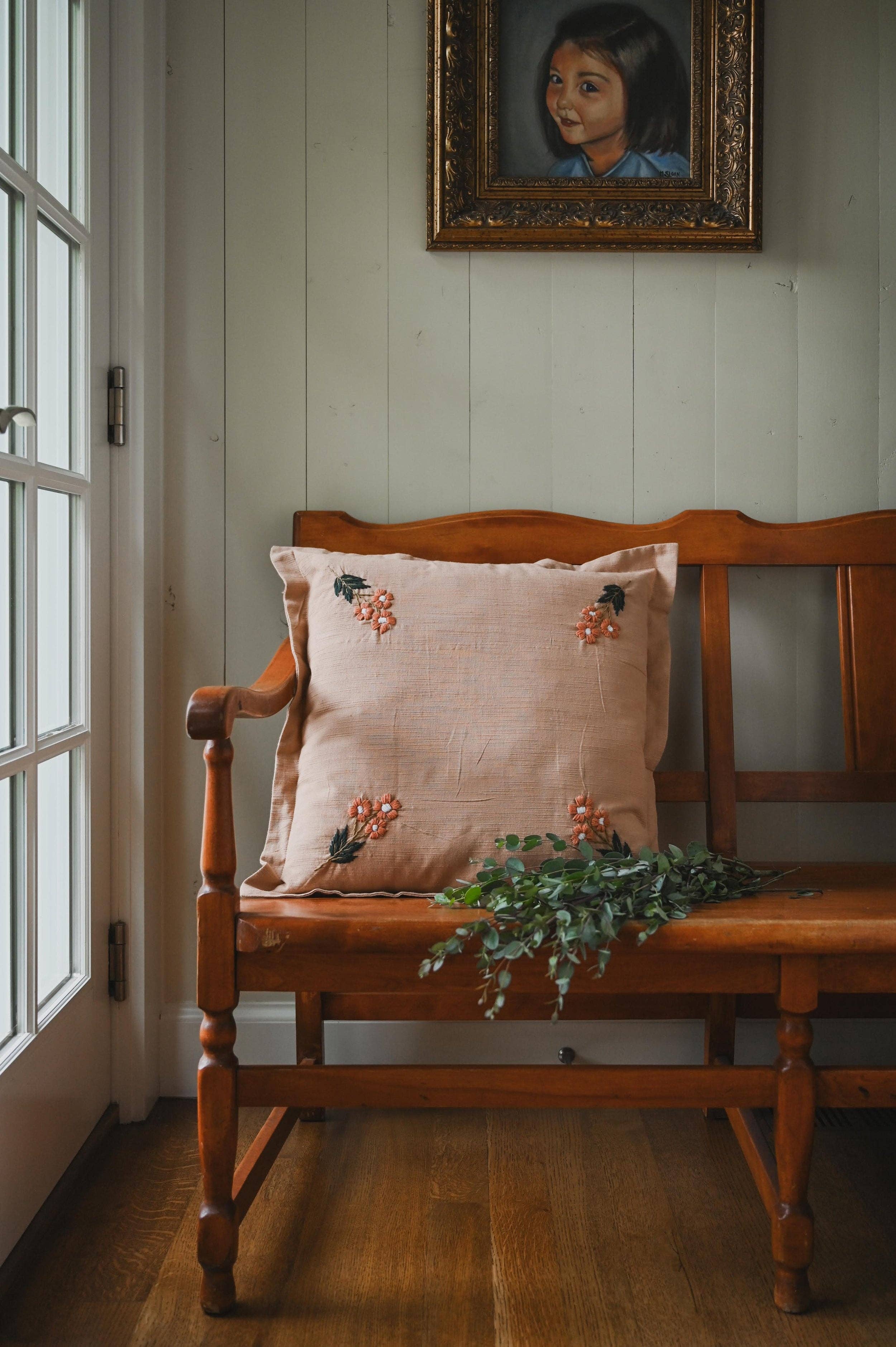 Ada Clare Dusty Pink Pillow Cover