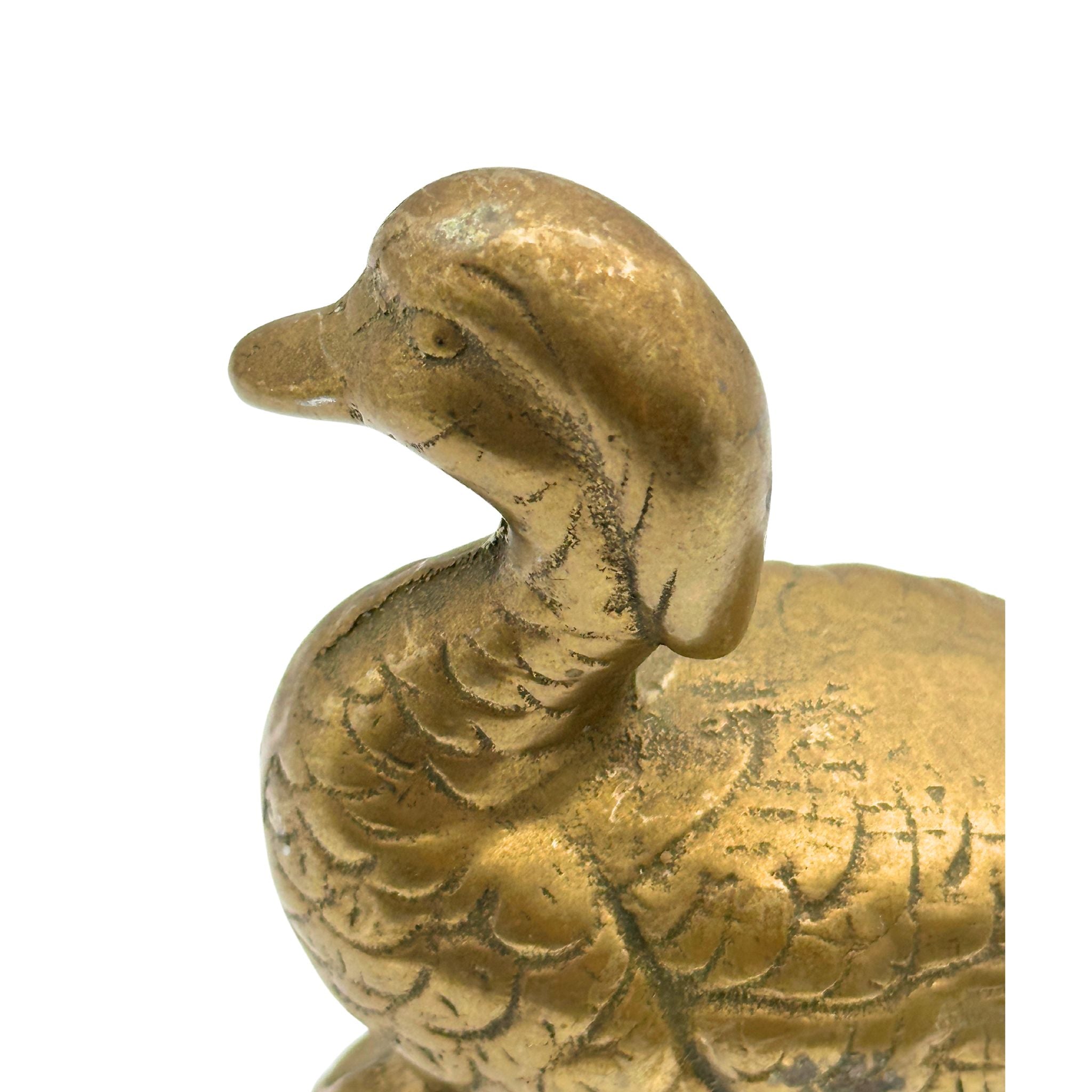 Vintage Brass Duck Figurine