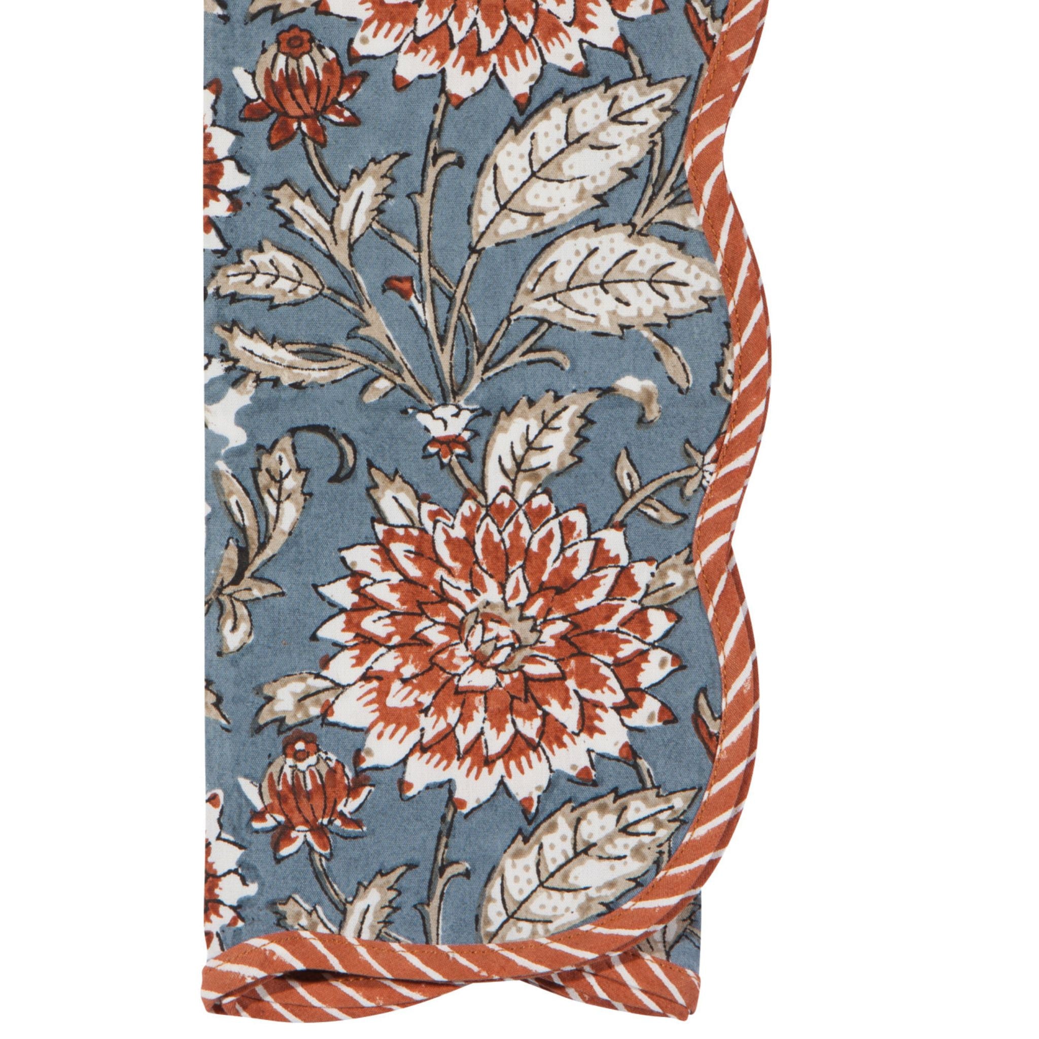 Danica Heirloom Dahlia Block Print Napkins, Set of 4