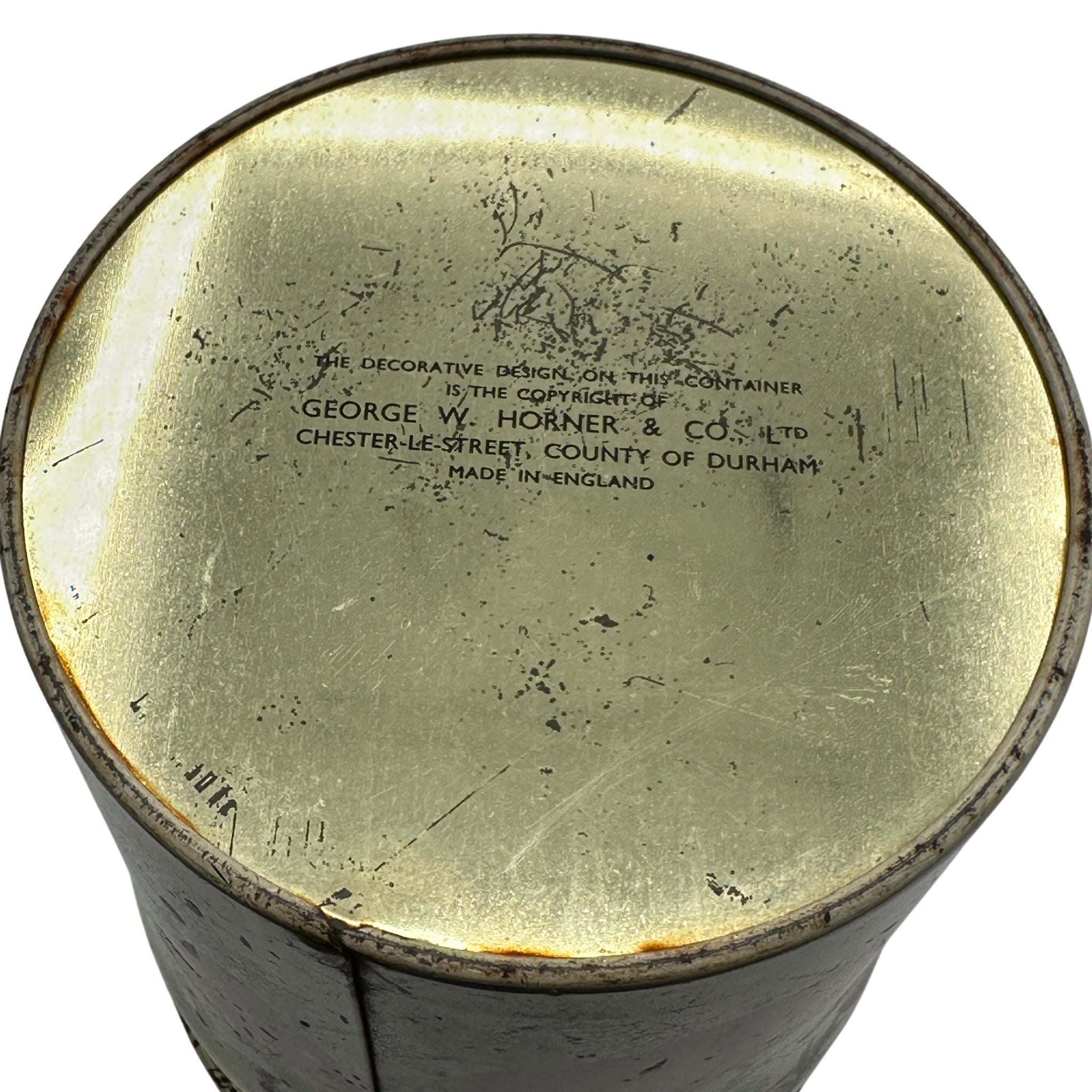 Vintage English Fruit Tin Canister