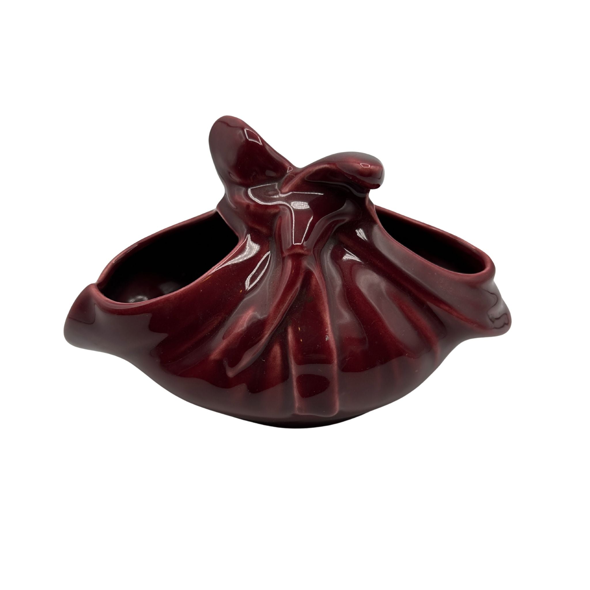 Vintage Hobo Bag Pottery Planter
