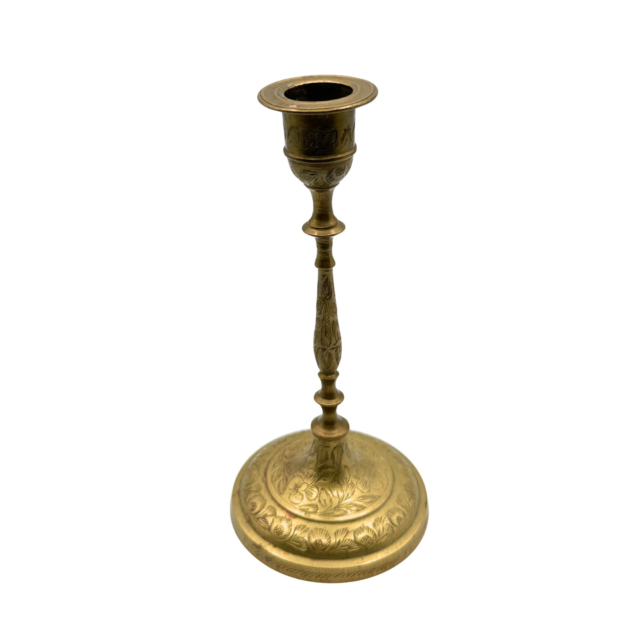 Vintage Brass Taper Candle Holder