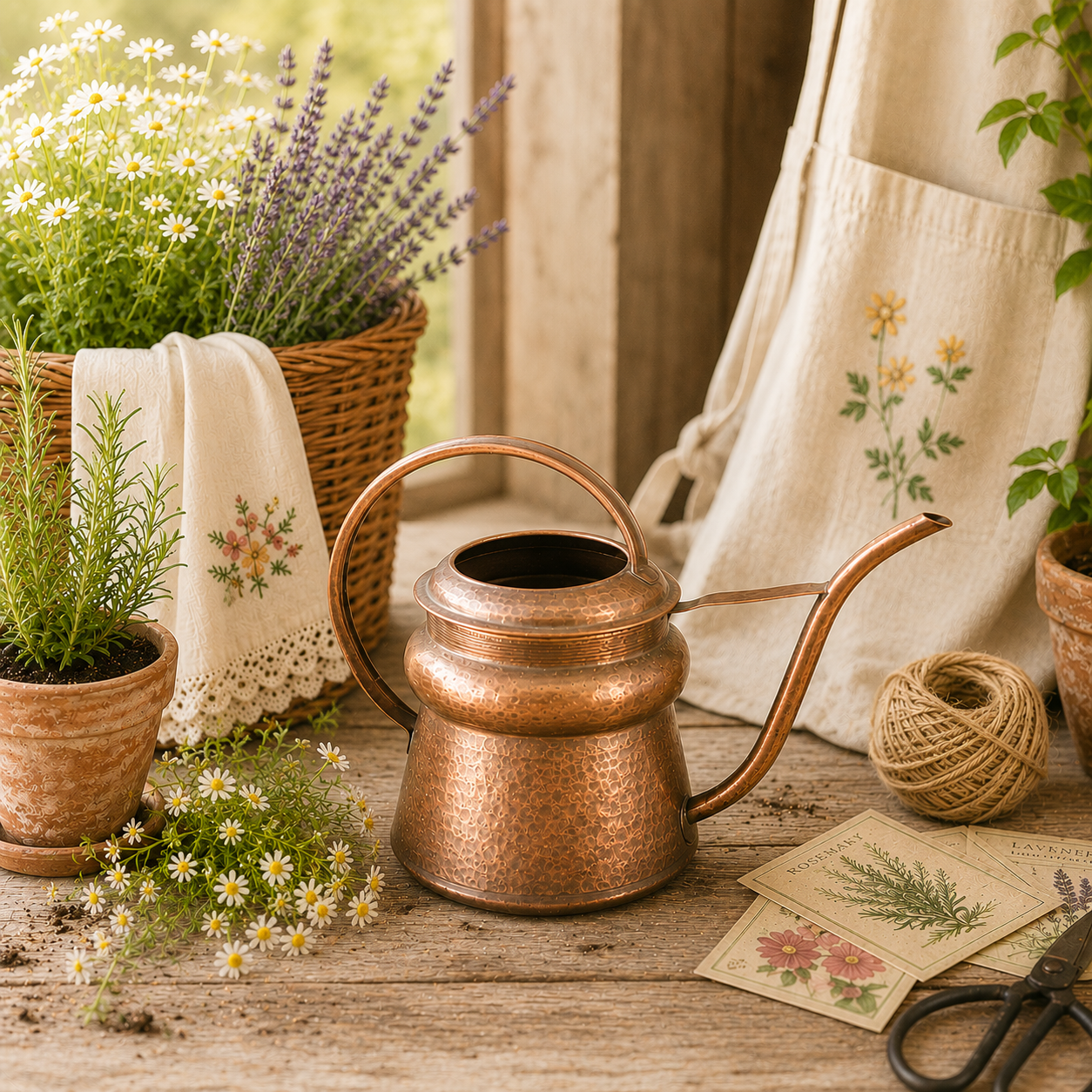 Vintage Copper Watering Can
