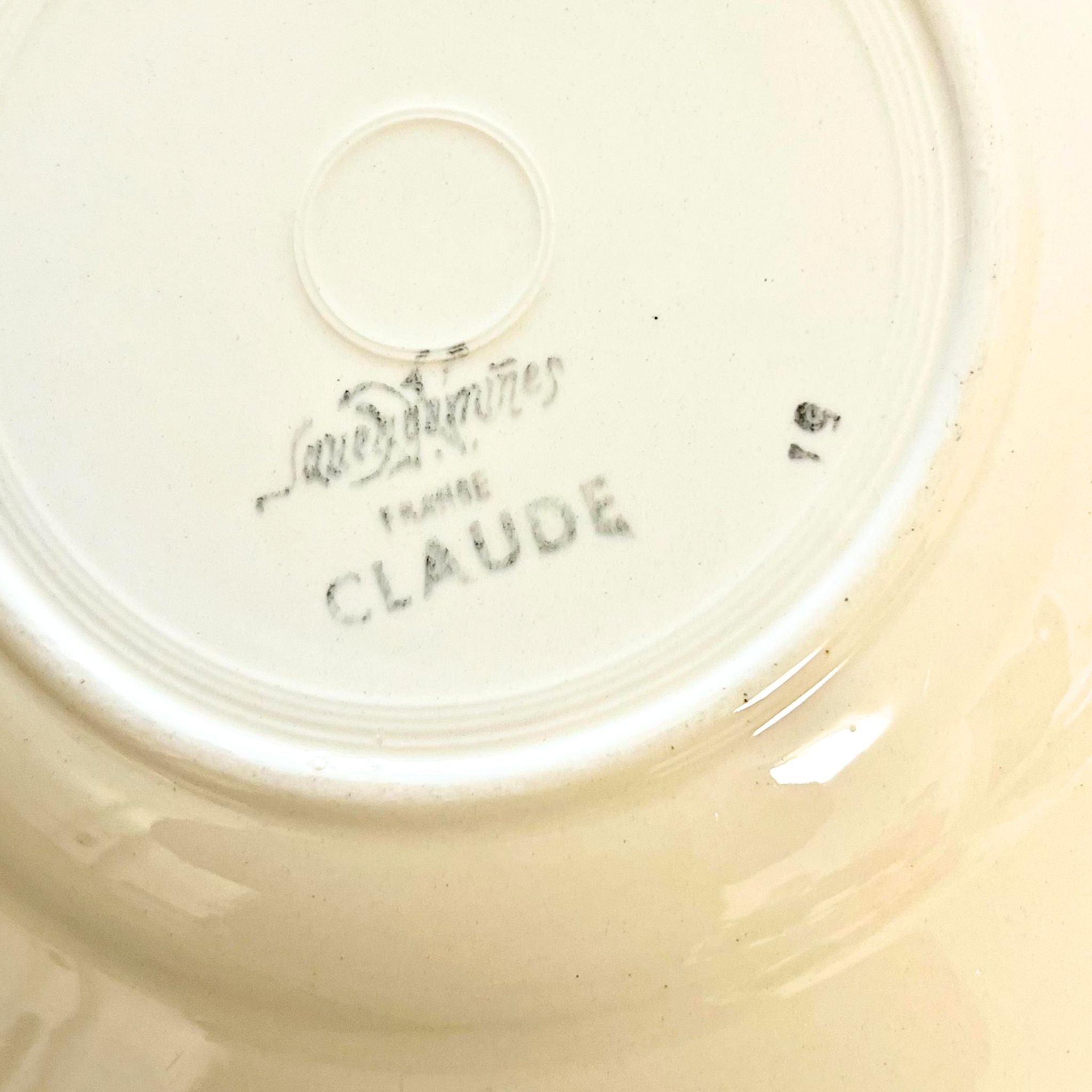 Vintage Sarreguemines “Claude” Dinner Plates – Set of 6