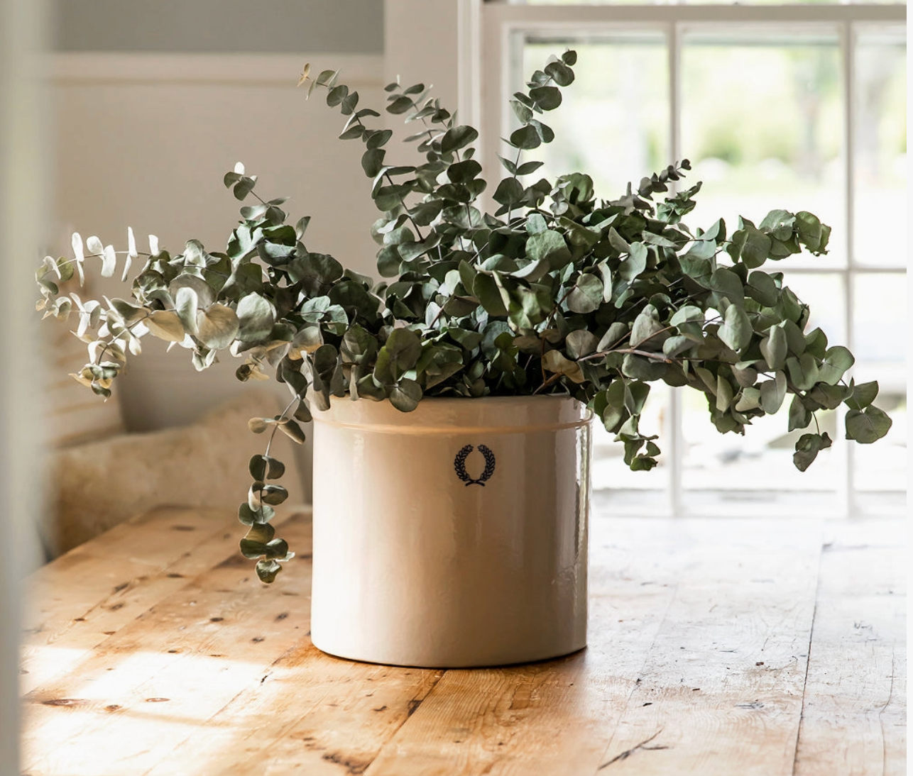 2 Quart Laurel Stoneware Crock