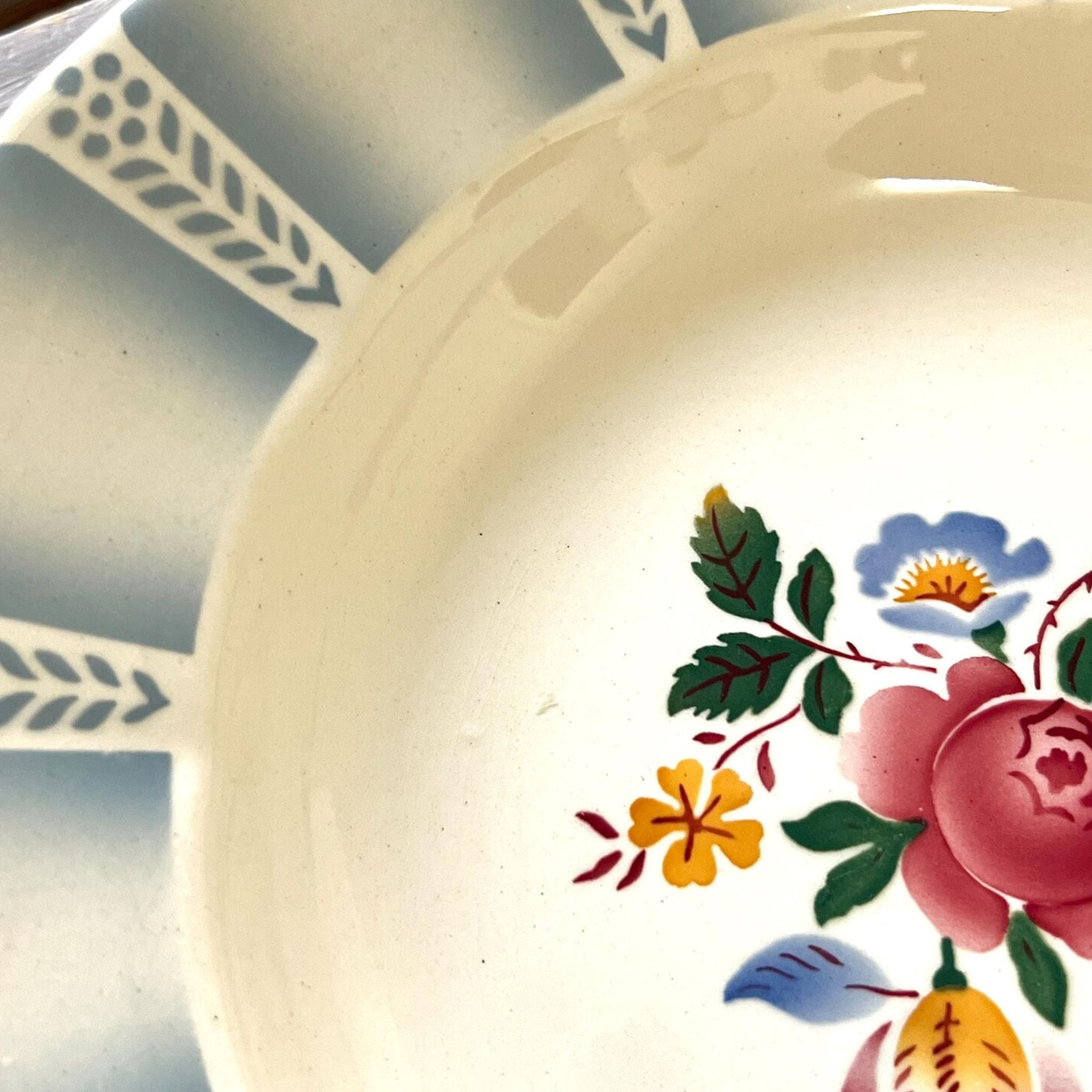 Vintage Sarreguemines “Claude” Dinner Plates – Set of 6