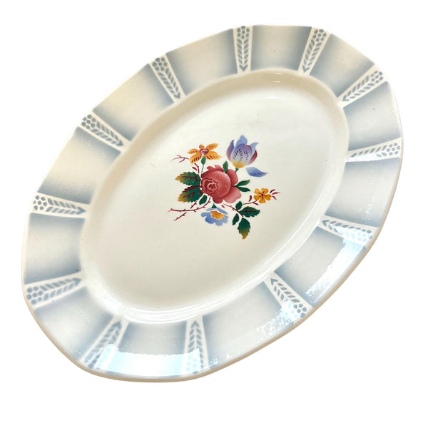 Vintage French Sarreguemines Claude Oval Serving Dish – Hazel Home Co.