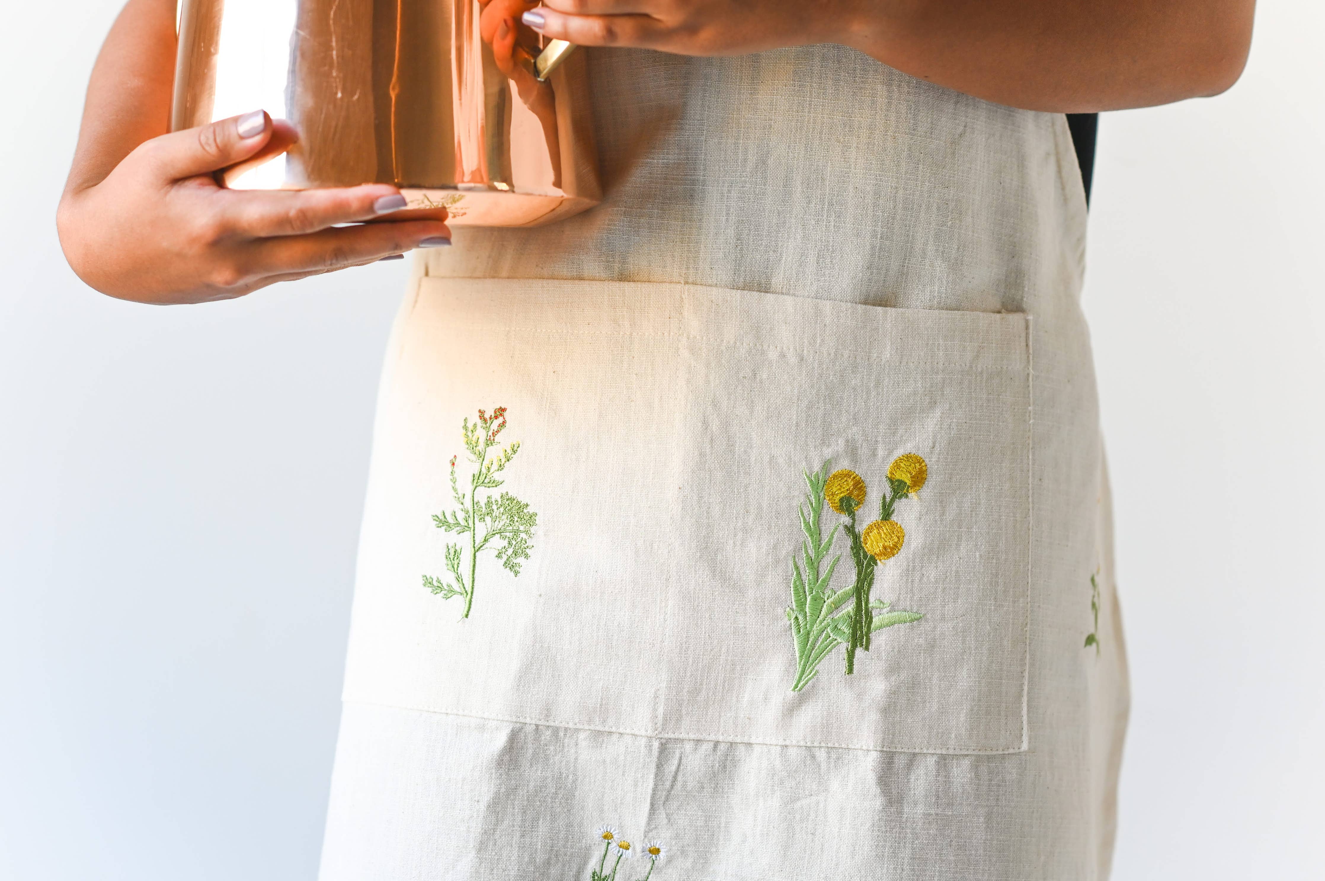 Kitchen apron styled for baking and everyday use